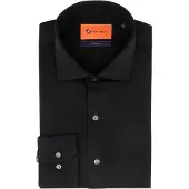 Suitable Poloshirt Slim-Fit Melange Sort måle