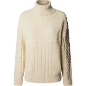 Pepe Jeans Pepe Jeanstil kvinder. PL7000053 Caresse-jumper off-white (L), Hvid, Casual, Akryl