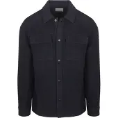 Suitable Overshirt Uldmiks Marineblå Blå Mørkeblå måle