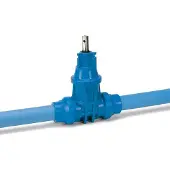 Avk 63 mm POM stikledningsventil med PE-ben, PN16