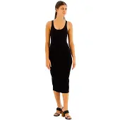 Armani Exchange A|X Armani Exchangetil kvinder. XW000820AF13729UC001 Sort midikjole (S), Casual, Viscose, Uden ærmer/stropper