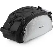 Wozinsky Bicycle Luggage Carrier Bag with Shoulder Strap 13L Black (WBB1BK)