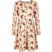 Happy girls Kjole beige / rød / sort