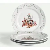 Fyrklövern Disney Jul tallerken 27 cm 4-pak Middagstallerken