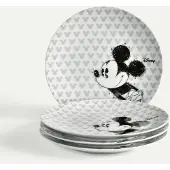 Fyrklövern Mickey Mouse Silhouette asiet 22 cm 4-pak