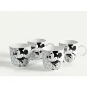 Fyrklövern Mickey Mouse Silhouette krus 32 cl 4-pak
