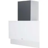 Edesa ECV-7832 GWH - Hætte - skorsten - bredde: 70 cm - dybde: 29 cm - udtrækning og recirkulation (-) - rustfrit stål/hvidt glas