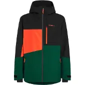 O'Neill Sportsjakke 'FWC'Cruz' mørkegrøn / neonorange / sort
