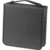 Hama CD Wallet Nylon 208 - Omslag til CD/DVD disks - 208 disks - nylon - sort