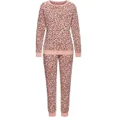 Vivance Pyjamas 'Dreams' lyserød / sort / hvid