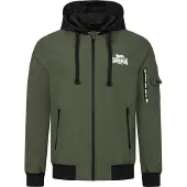 Lonsdale Overgangsjakke oliven / sort / hvid