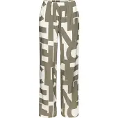 French Connection Pyjamasbukser khaki / hvid