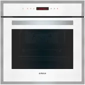Edesa EOE-7050 WH - Ovn - til indbygning - niche - bredde: 56 cm - dybde: 55 cm - højde: 58 cm - med selv-rengøring - Klasse A - hvid/rustfrit stål