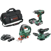 Bosch Powertools Bosch Værktøjssæt med taske / Startsæt til Bosch 18 V-værktøj / 18 V Li-Ion-akku til Bosch