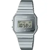 Casio A700WEV-7AEF Iconic Sølvfarvet/Stål Ø35.5 mm