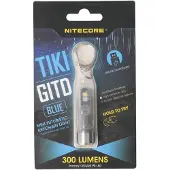 Nitecore TIKI GITD, Nøglering med lommelygte, Grå, Polykarbonat (PC), Rustfrit stål, Knapper, 1 m, IP66