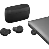 Jabra YOU'RE ON Jabra Evolve2 Buds MS - Ægte trådløse øretelefoner med mik. - i øret - Bluetooth - aktiv støjfjerning - USB-C via Bluetooth adapter - støjisolerende - sort - Certified for Microsoft Teams