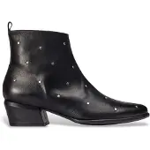 Wonders Wonderstil kvinder. D-2002 Fei 02 ankelstøvler i læder, sort (37), 3-5 cm, Lynlås, Casual
