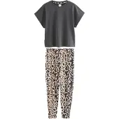 Next Pyjamas beige / brun / mørkegrå / sort