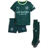 Puma Manchester City 25/26 Fourth Minikit Kids, Clothing, Green Terrain, 5-6Y