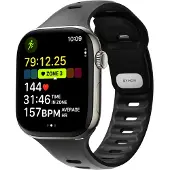 Nomad Tempo Band, Band, SmartWatch, Sort, Apple, 45mm / 46mm, Gummi
