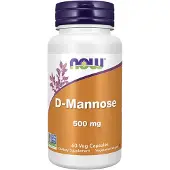 Now , D-Mannose, 500 mg, 60 Veg Capsules