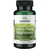 Swanson Health , Full Spectrum Lion's Mane Svamp, 500 mg, 60 kapsler