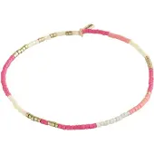 Pilgrim Armbånd 'Alison' guld / pink / hvid / perlehvid