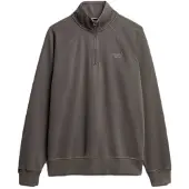 Superdry Superdrytil mænd. M2014309A Essential Logo Raglan Henley Sweater grå (L), Casual, Bomuld