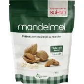 Helsegrossisten Sukrin Mandelmel fedtreduceret 400 g.
