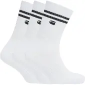 G-Star Socks Stripe 3-Pack - White - Men