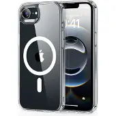 ESR Classic Hybrid HaloLock Mobiltelefon backcover Apple iPhone 17e, iPhone 16e Transparent Induktiv opladning, MagSafe-kompatibel, Stødsikker 1A84200102