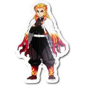 Teknofun Demon Slayer Rengoku-lampe 40 Cm