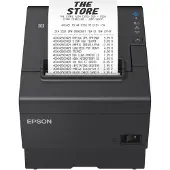 Epson TM T88VII (132) - Kvitteringsprinter - termisk linje - Rulle (7,95 cm) - 180 x 180 dpi - op til 500 mm/sek. - USB 2.0, USB 2.0 vært, LAN, PoweredUSB - skærer - sort