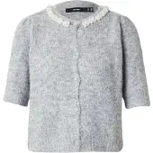 Vero Moda Cardigan 'VMOcean' grå-meleret / perlehvid