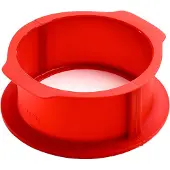 Lékué charlotte springform med tallerken 18 cm Rød