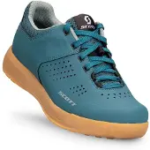 SCOTT - MTB sko - Shoe W'S Mtb Shr-Alp Flat Lace Petrol Blue/Mint Green til UnisexUld - Størrelse 37 - Blå