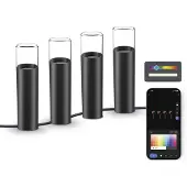 Ksix Smartled Rgbwic12w Havebelysning 4 Enheder