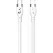 Targus HyperJuice - USB-kabel - USB-C (han) til USB-C (han) - USB 2.0 - 1 m - forlænget strømrækkevidde (EPR), USB Power Delivery (240 W) - hvid