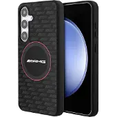 Mercedes AMG Silicone Carbon Pattern MagSafe-etui til Samsung Galaxy S24 - sort