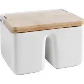 Ibili Doble Ceramic Bamboo Saltbøsse
