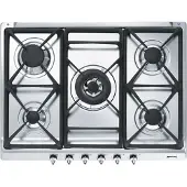 Smeg Classica Se70sgh-5 70- Gaskomfur 75 Cm