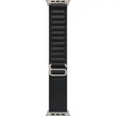 Apple - Løkke for smart watch - 49 mm, naturlig titanfinish - Large størrelse - sort - for Watch Hermès Series 9, SE 3, Series 10, Series 11, Series 8, Series 9, Ultra 2, Ultra 3