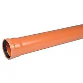 Wavin PVC-kloakrør 160x2000mm SN8 - enkeltlagsrør, EN1401.