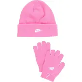 Nike Hue/Handsker - Strik - Playful Pink - - 8-16 år - Hue
