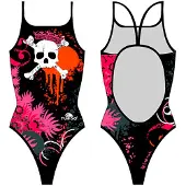 Turbo Flowers And Skulls Badetøj