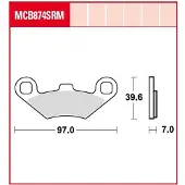 TRW Brake Pad Sinter Scooter McB874SRM