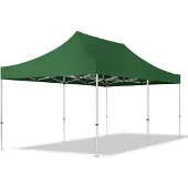 TOOLPORT 3x6m, aluminium, easy-up-pavillon, uden sidedele, mørkegrøn
