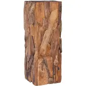 vidaXL sidebord 30x30x80 cm massivt teaktræ