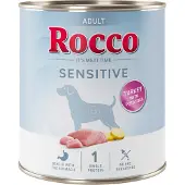 Rocco Sensitive 6 x 800 g - NYHED: Kalkun & kartoffel